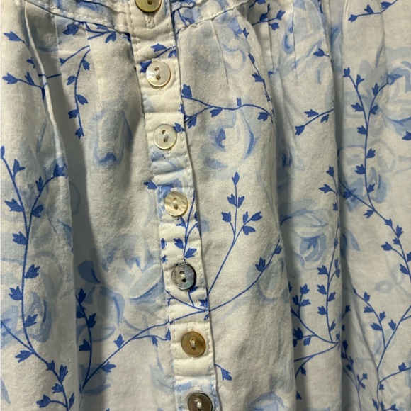 Eileen West Blue Floral Nightgown - Picture 4 of 8